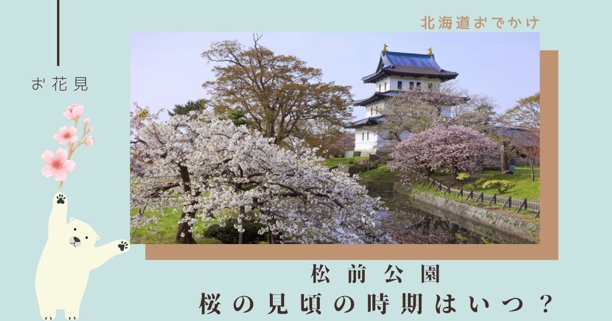 松前公園の桜の見頃はいつ？周辺の観光スポットについても