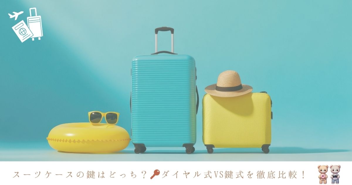 スーツケース「ダイヤル式」と「鍵式」どっちが安全？開かない時の対処法も紹介！