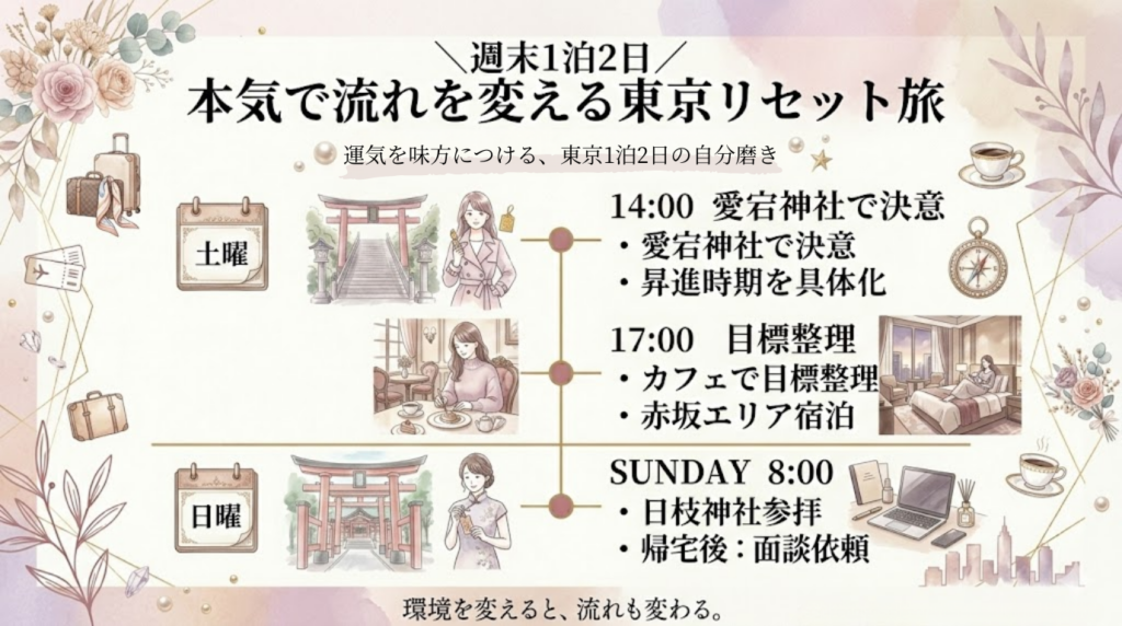 本気で流れを変える東京リセット旅