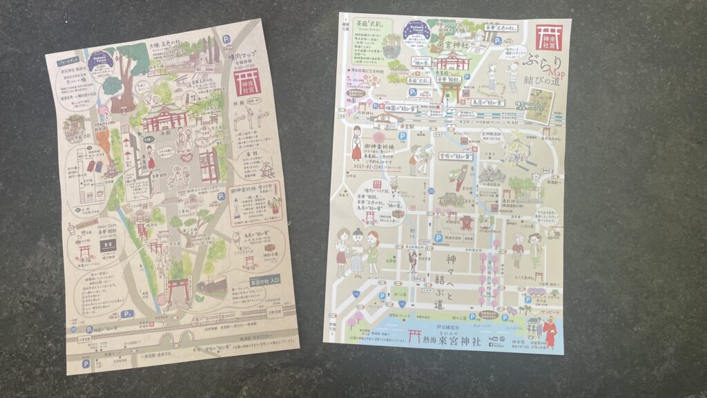 來宮神社の境内マップ